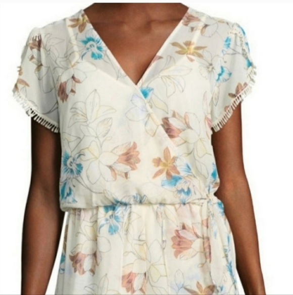 💚5/$25 Floral Romper Flowy Maxi Top Dress Shorts Combo Size Medium - Picture 2 of 13